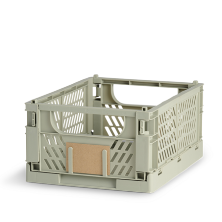 6 stk. Stabelbar foldekasse grøn 33x24,5x15 cm