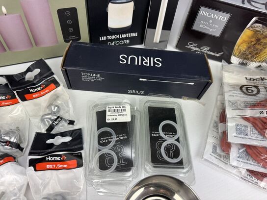 Stort parti handelsvarer 