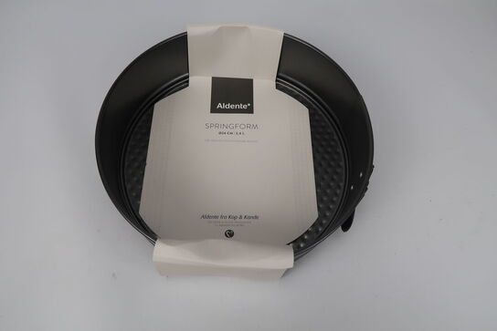 4 stk. Aldente springforme mørkegrå 18 - 24 cm 