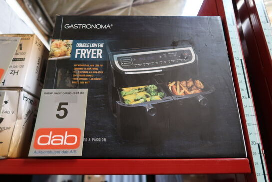 Gastronoma Low Fat dobbelt airfryer & dehydrator sort 9 liter 2400 watt