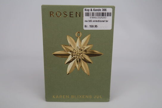 4 pk. Rosendahl Karen Blixens jul - forgyldt