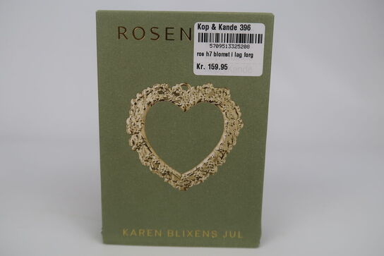 4 pk. Rosendahl Karen Blixens jul - forgyldt