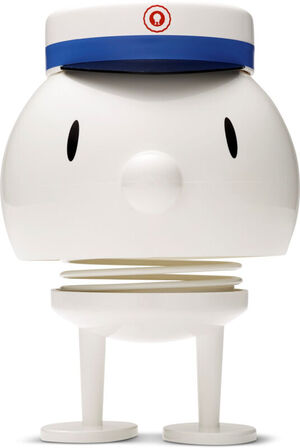 2 stk. Hoptimist Bumble Student hvid blå hue 10,5 cm