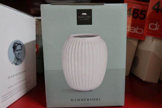 Kähler Hammershøi vase hvid 20 cm