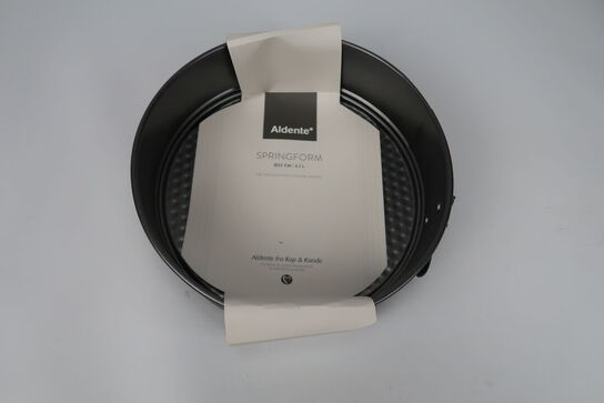 4 stk. Aldente springforme mørkegrå 18 - 24 cm 