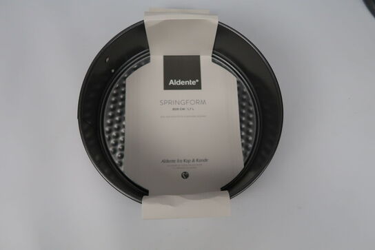 4 stk. Aldente springforme mørkegrå 18 - 24 cm 