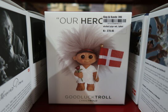 2 stk. Lykketrold student pige rød