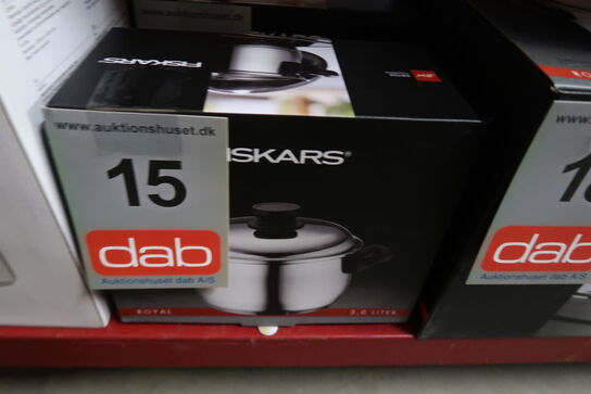 Fiskars Royal gryde med låg 3 liter uden belægning