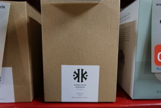 Knabstrup Keramik Ripple vase mørkeblå H20 cm