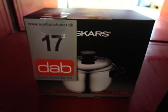 Fiskars Royal gryde med låg 3 liter uden belægning