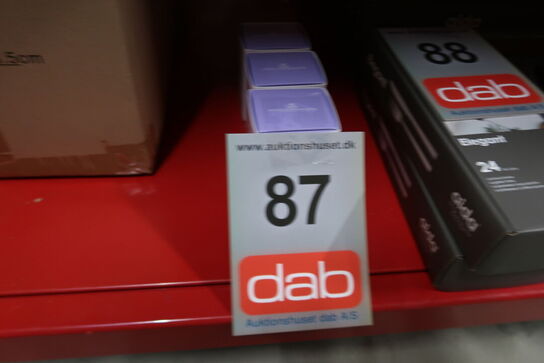 3 stk. Royal Copenhagen påskeæg blå/lilla anemone 6 cm