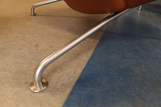 Wegner OX Chair primo 75 læder cognac inkl. Forskammel