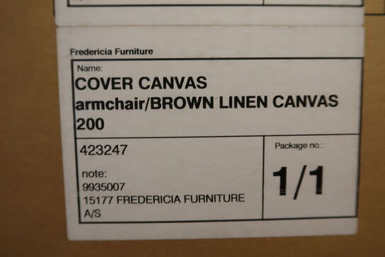 The Canvas Chair - Lys olieret eg med brun canvas