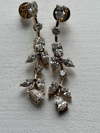 Et par ørestikker af 14 kt. guld