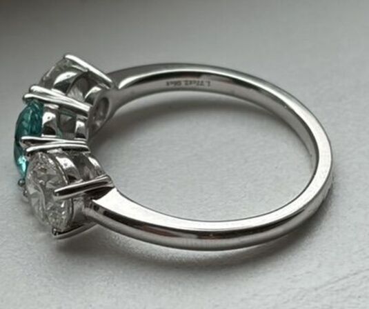 Alliancering i 14 kt hvidguld