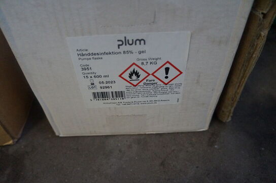 Diverse arbejdslamper, håndsprit, m.v.