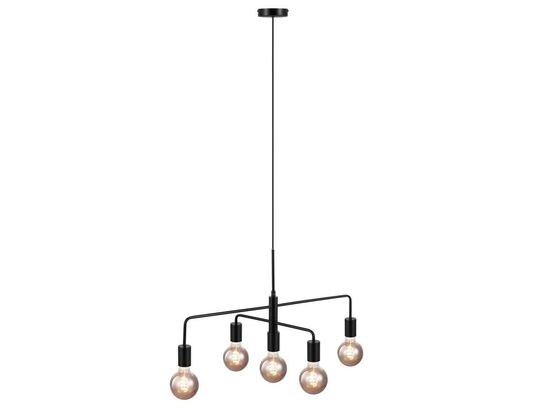 Nordlux gloom 5-spot lysekrone - sort ø74 cm(ubrugt)