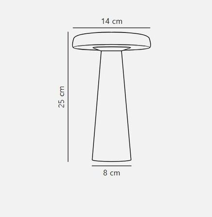 Nordlux arcello portable bordlampe antracit(ubrugt)