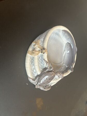 Skål med motiv af havdyr Bing & Grøndahl