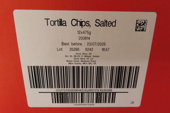12 ps. Tortilla chips salted SANTA MARIA