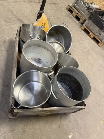 Store gryder blandet. Induktion og andet.  (MOMSFRI)