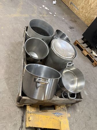 Store gryder blandet. Induktion og andet.  (MOMSFRI)