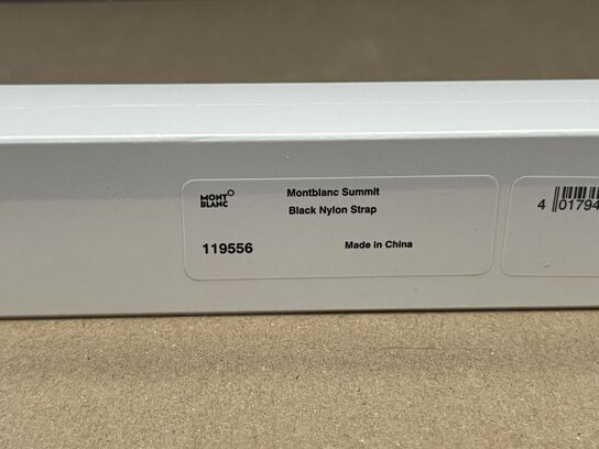 9 stk. urremme MONTBLANC Black Nylon Strap MB119556