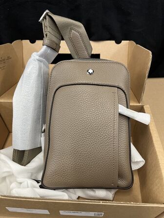 Taske MONTBLANC Grain On body bag Noisette MB220206