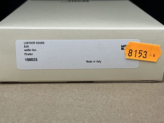 Pung MONTBLANC Soft Wallet 6cc Pewter MB198023