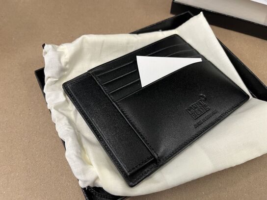 Pung med ID holder MONTBLANC 4CC Black MB130080