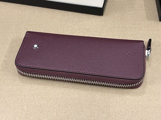 2-pen pouch zip MONTBLANC Sartorial Cassis MB199383