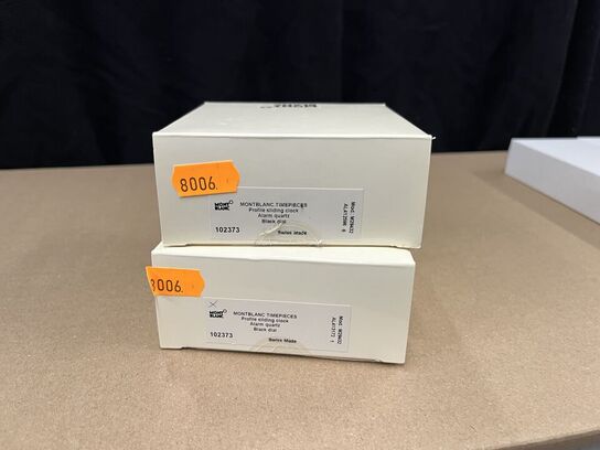 2 stk. ur/alarm MONTBLANC Profile Sliding Clock Quartz MB102373