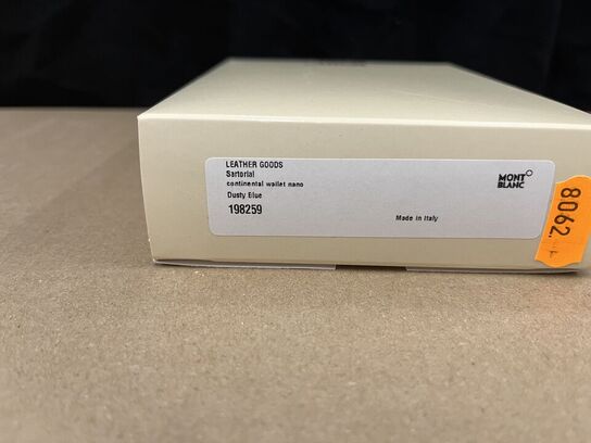 Pung MONTBLANC Sartorial Continental wallet nano Dusty Blue MB198259