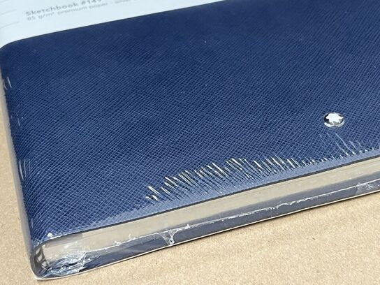 2 stk. tegnebøger MONTBLANC STA Sketch Book #149 Indigo Lined 85g MB116953