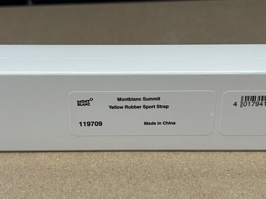 11 stk. urremme MONTBLANC Yellow rubber sport strap MB119709