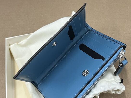 Pung MONTBLANC Miniwallet 6cc Smoky Blue MB199345