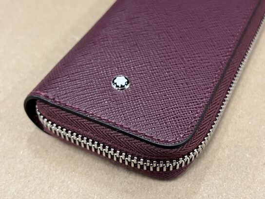2-pen pouch zip MONTBLANC Sartorial Cassis MB199383