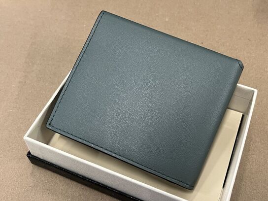 Pung MONTBLANC Soft thin wallet trio 4cc Pewter MB198147