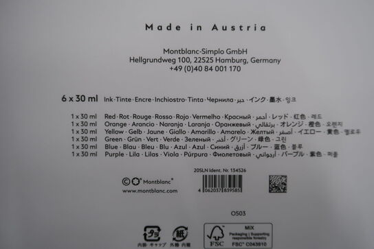 Blækfarvesæt MONTBLANC Color Theory Set WE Goethe MONTBLANC MB134526