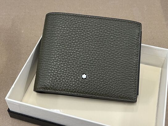 Pung MONTBLANC Grain Wallet 6cc Khaki MB220197