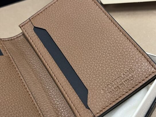 Kortholder MONTBLANC Soft Grain Card holder 4cc Caramel MB198303