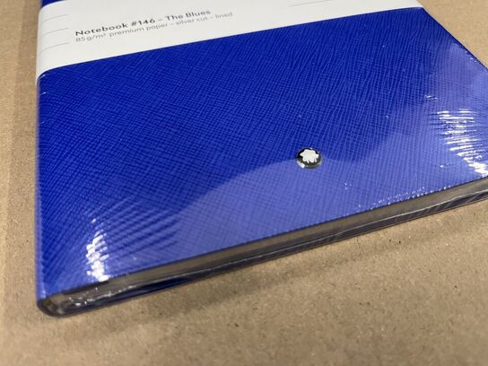 4 stk. notesbøger MONTBLANC Notebook #146 Les Palelles Electric Ultramarine MB119491