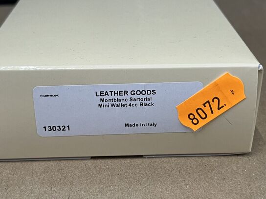 Pung MONTBLANC Sartorial Mini wallet 4cc Black MB130321