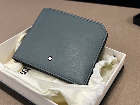 Pung MONTBLANC Soft Wallet 6cc Pewter MB198023