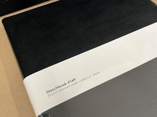 5 stk. notesbøger MONTBLANC Fine Stationery STA Sketch Book #149Black Blank MB116928