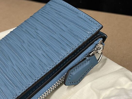 Pung MONTBLANC Miniwallet 6cc Smoky Blue MB199345