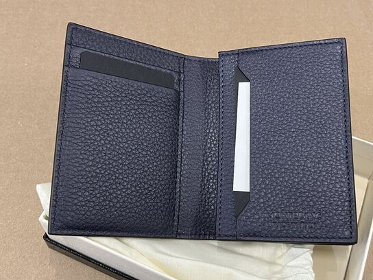kortholder MONTBLANC Soft Grain Card Holder 4cc Night Blue MB198770