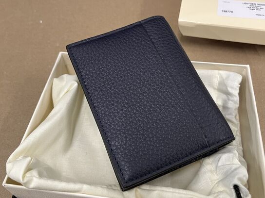 Pung MONTBLANC Soft Grain Card holder 4cc Night Blue MB198770