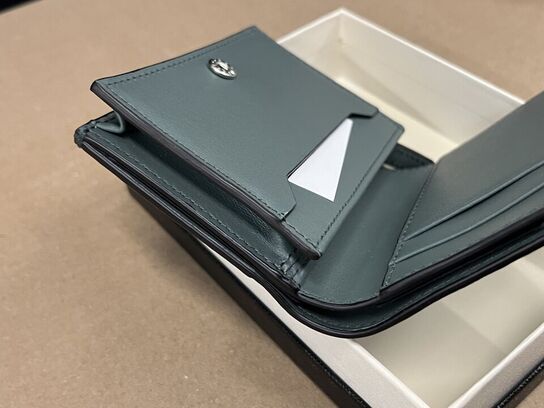 Pung MONTBLANC Soft Continental wallet nano Pewter MB198011