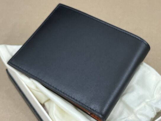 Pung MONTBLANC Soft wallet 6cc med kortholder Black/Rust MB198746